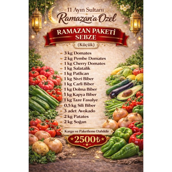 RAMAZAN PAKETİ SEBZE KÜÇÜK