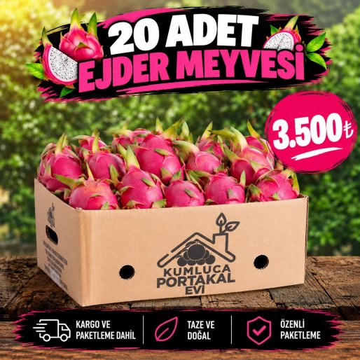 Kumluca Ejder Meyvesi 20 Adet