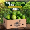 7 KG Yeşil Portakal + 5 KG Limon – 12 KG Taze Narenciye Paketi