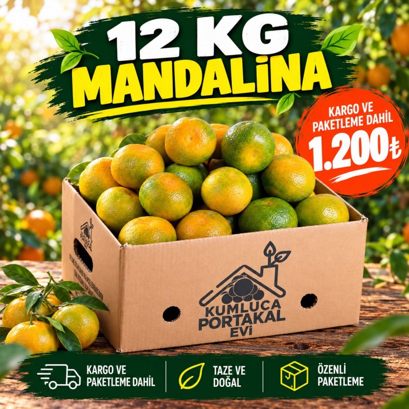 12 KG Taze Mandalina