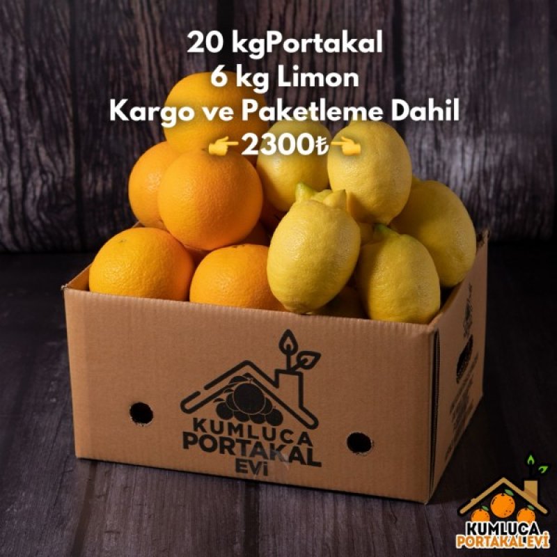 20 KG PORTAKAL -- 6 KG LİMON