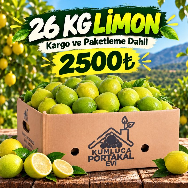 26 KG Taze Limon Paketi