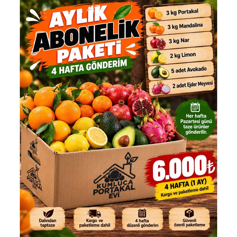 Aylık Meyve Abonelik Paketi