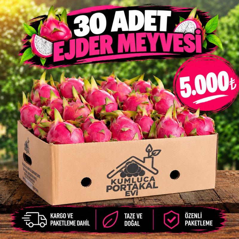 Kumluca Ejder Meyvesi 30 Adet